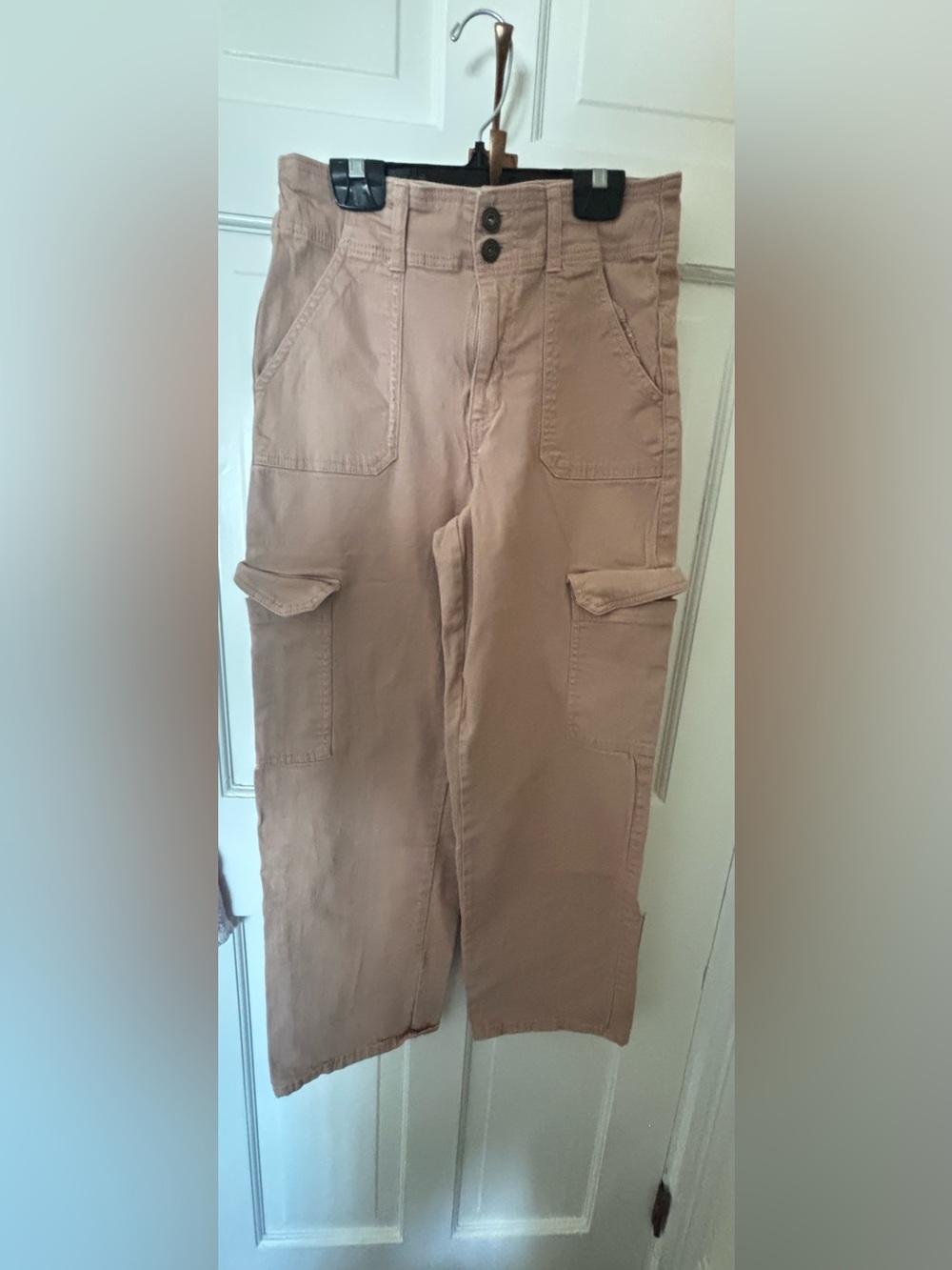 Celebrity Pink Relaxed Cargo Pants in Light Tan